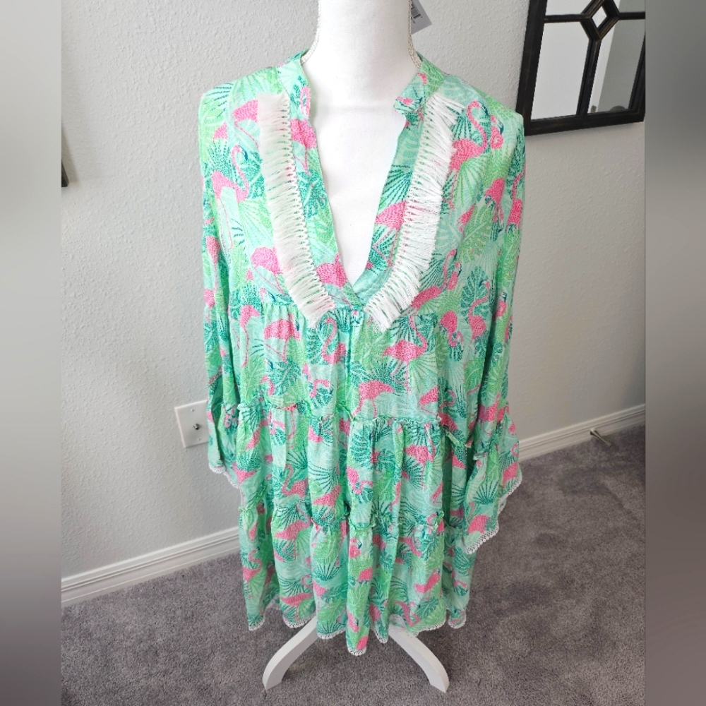 Kenny Flowers Flamingo dress